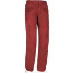 Pantalones rojos de algodón de montaña E9 talla S para mujer 