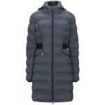 Abrigos azules de poliester con capucha  manga larga acolchados Armani EA7 talla XS para mujer 