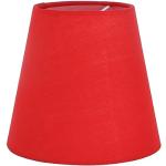 Lámparas rojas de tela de rosca E14 de mesa vintage 
