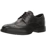 Zapatos negros de piel con cordones oficinas acolchados Ecco talla 44 para hombre 