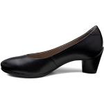 Zapatos negros de piel de tacón rebajados con tacón de 3 a 5cm Ecco talla 39 para mujer 
