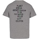 Camisetas orgánicas grises de algodón de manga corta manga corta con cuello redondo Ecoalf talla L de materiales sostenibles para hombre 