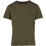 Camisetas orgánicas verde militar de algodón de manga corta manga corta con cuello redondo militares Ecoalf talla M de materiales sostenibles para mujer 