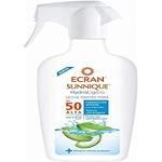 Spray solar con aloe vera con factor 50 Ecran en spray textura en leche 