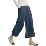 Shorts cintura alta azul marino de primavera tallas grandes ancho W32 largo L36 talla 3XL para mujer 