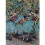 Edgar Degas Three Dancers Blue Tutus Red Bodices X