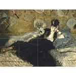 Artery8 Edouard Manet Woman With Fans XL Giant Pan