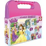Puzzles multicolor de cartón Princesas Disney Educa Borrás infantiles 12-24 meses 