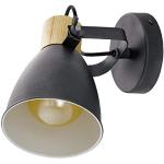 Lámparas LED grises de acero de rosca E27 vintage Eglo 