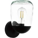 Lámparas negras de plástico de rosca E27 de cristal Eglo 
