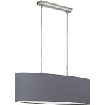 Lámparas colgantes grises de acero de rosca E27 modernas Eglo 