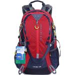 EGOGO 30L mochila de senderismo al aire libre ciclismo resistente al agua corriendo mochila escaladacon lluvia cubierta S2316 (Rojo)