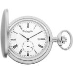 Eichmüller Since 1950 - Reloj de bolsillo con mecanismo de cuarzo, pequeño segundero y fecha, incluye cadena, Plata mate.,