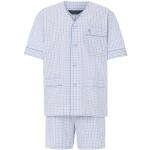 Camisetas azules de popelín de pijama  de verano con rayas talla M para hombre 