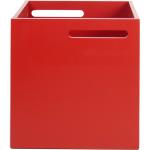 Cajas rojas de almacenamiento lacado El Corte Inglés 