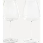 Copas de vidrio de vino de vidrio soplado modernas El Corte Inglés en pack de 2 piezas 
