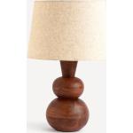Lámparas marrones de madera de rosca E27 de mesa rústico El Corte Inglés 