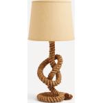 Lámparas marrones de yute de rosca E27 de mesa marineras El Corte Inglés 