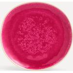 Platos rosas de cerámica de postre rústico El Corte Inglés 