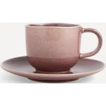 Tazas lila de cerámica de té  de 170 ml aptas para lavavajillas El Corte Inglés 