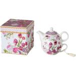 Tazas rosas de porcelana de té  vintage floreadas El Corte Inglés 