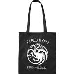 Tote bags negras de tela Juego de Tronos House Targaryen para mujer 