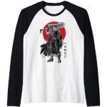 El espadachín negro sumi e Camiseta Manga Raglan