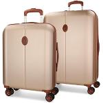 Set de maletas doradas rebajadas con aislante térmico El Potro para mujer 