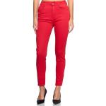 Jeans rojos de cintura alta tallas grandes formales talla 5XL para mujer 