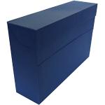 Carpetas clasificadoras azules de cartón Elba 