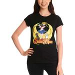 Elbenwald Sailor Moon T -Shirt Pose Flint Cotton Women Black - S