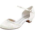 Zapatos blancos de novia Novia de encaje Elegantpark talla 39 para mujer 
