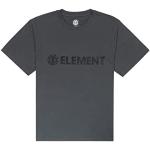 Camisetas deportivas orgánicas negras de algodón con cuello redondo de punto Element talla XL de materiales sostenibles para hombre 