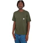 Camisetas deportivas orgánicas marrones de algodón con cuello redondo Element talla L de materiales sostenibles para hombre 