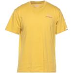 Camisetas amarillas de algodón de manga corta manga corta con cuello redondo con logo Element talla XS para hombre 