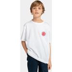 Camisetas blancas de algodón de manga corta infantiles Element Seal 10 años de materiales sostenibles 