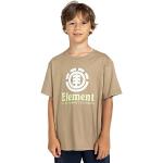 Camisetas beige de algodón de algodón infantiles Element 8 años de materiales sostenibles 