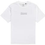 Camisetas deportivas orgánicas blancas de algodón manga corta con cuello redondo de punto Element talla XS de materiales sostenibles para hombre 