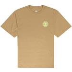 Camisetas deportivas orgánicas beige de algodón rebajadas con cuello redondo de punto Element Seal talla S de materiales sostenibles para hombre 