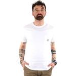 Camisetas deportivas orgánicas blancas de algodón rebajadas con cuello redondo Element talla L de materiales sostenibles para hombre 