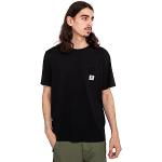 Camisetas deportivas orgánicas negras de algodón rebajadas con cuello redondo Element talla L de materiales sostenibles para hombre 