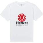 Camisetas deportivas orgánicas blancas de algodón tallas grandes con cuello redondo de punto Element talla XXL de materiales sostenibles para hombre 