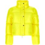 Abrigos amarillos de lona de plumas rebajados Elisabetta Franchi talla L para mujer 