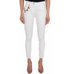 Jeans stretch blancos de algodón Elisabetta Franchi para mujer 
