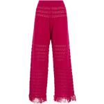 Pantalones tobilleros rosas rebajados tallas grandes Elisabetta Franchi talla S para mujer 