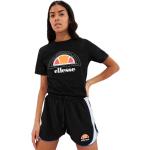 Camisetas deportivas negras rebajadas manga corta informales ellesse talla XL para mujer 