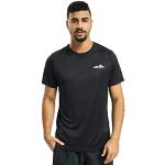 Camisetas deportivas negras rebajadas manga corta con cuello redondo con logo ellesse talla XL para hombre 