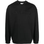 Ropa negra de poliamida de invierno  rebajada manga larga cuello redondo con logo Calvin Klein talla S para hombre 