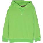 Sudaderas verdes de algodón con capucha rebajadas con logo Tommy Hilfiger Sport talla XXL para mujer 
