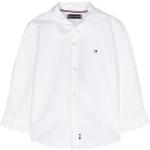 Camisas blancas de algodón de manga larga infantiles con logo Tommy Hilfiger Sport 9 años para bebé 
